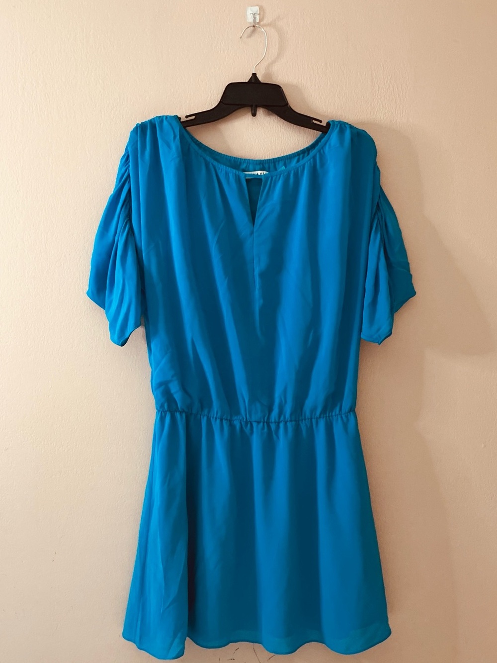 Alice + Olivia Silk Turquoise Blue Dress